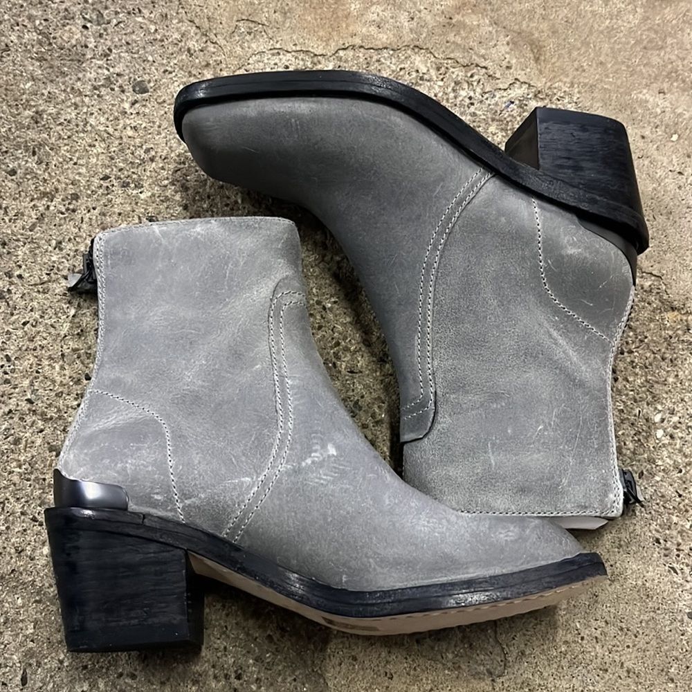 Rag & Bone Bristol Ankle Suede Boots Gray Size 6